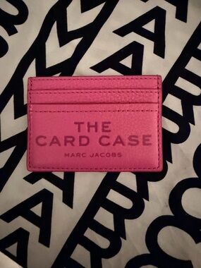 Marc Jacobs Petal Pink The Card Case Leather Card Holder